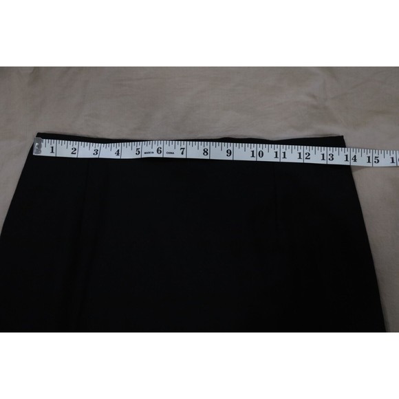 Tiffany & Co. Womens Size 6 Black Midi Pencil Skirt Side Slit Academia Corporate - Picture 6 of 7